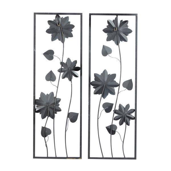 Laurel Foundry Modern Farmhouse Metal Plants & Flowers Wall Decor
